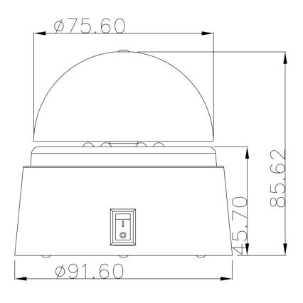 Globo 28014 - Dekoratyvinis LED šviestuvas DISCO 6xLED/0.06W/3xAA