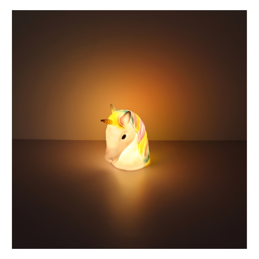 Globo - Vaikiškas LED naktinis šviestuvas LED/1W/230/4,5V 3xAA vienaragis