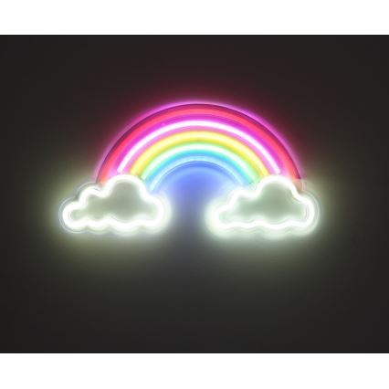 Globo - LED Neoninė sienų apdaila LED/3W/USB vaivorykštė