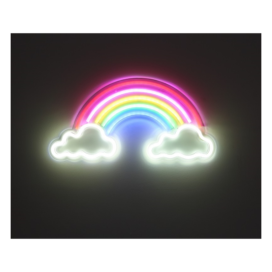 Globo - LED Neoninė sienų apdaila LED/3W/USB vaivorykštė