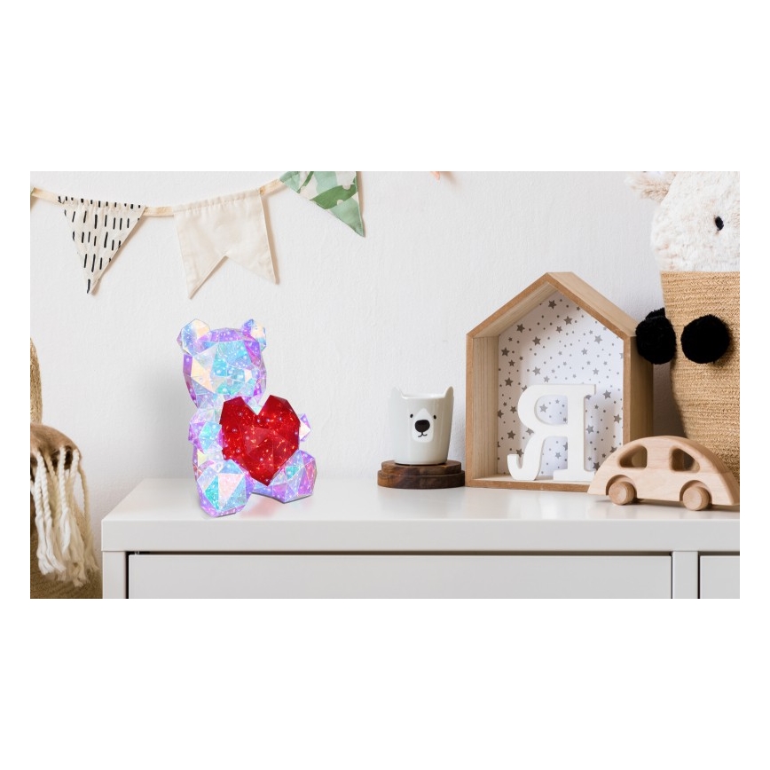 Globo - LED stalinė dekoracija LED/6W/5V USB meškinas