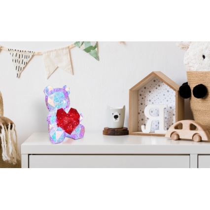 Globo - LED stalinė dekoracija dovaninėje pakuotėje LED/6W/5V USB meškiukas