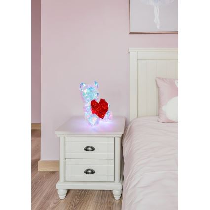 Globo - LED stalinė dekoracija dovaninėje pakuotėje LED/6W/5V USB meškiukas