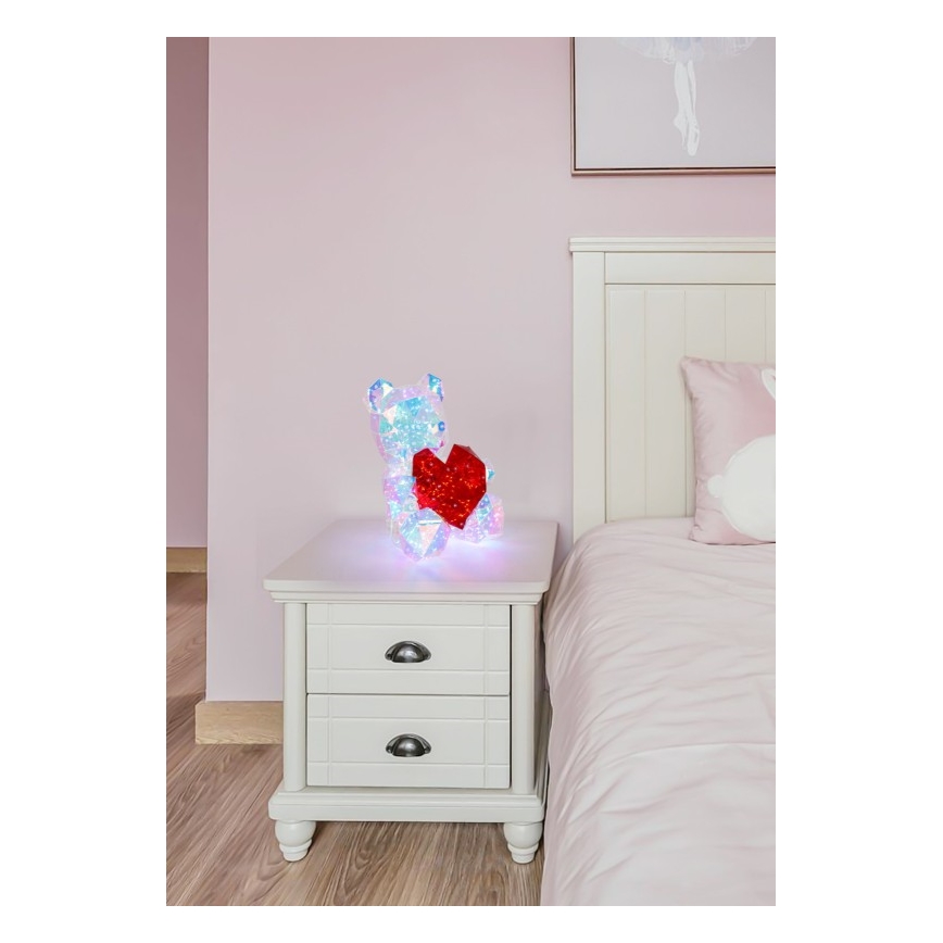 Globo - LED stalinė dekoracija dovaninėje pakuotėje LED/6W/5V USB meškiukas