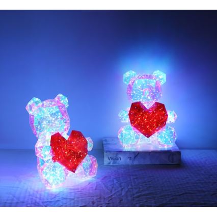 Globo - LED stalinė dekoracija dovaninėje pakuotėje LED/6W/5V USB meškiukas
