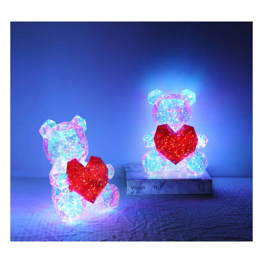 Globo - LED stalinė dekoracija dovaninėje pakuotėje LED/6W/5V USB meškiukas