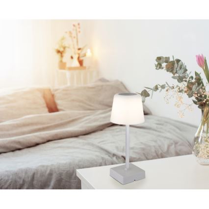 Globo - LED pritemdomas, liečiamas stalinis šviestuvas LED/2W/5V 3000/4500/6500K 800 mAh sidabras