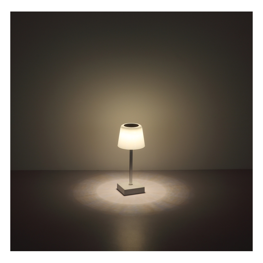 Globo - LED reguliuojama jutiklinė stalinė lempa LED/2W/5V 3000/4500/6500K 800 mAh sidabrinė