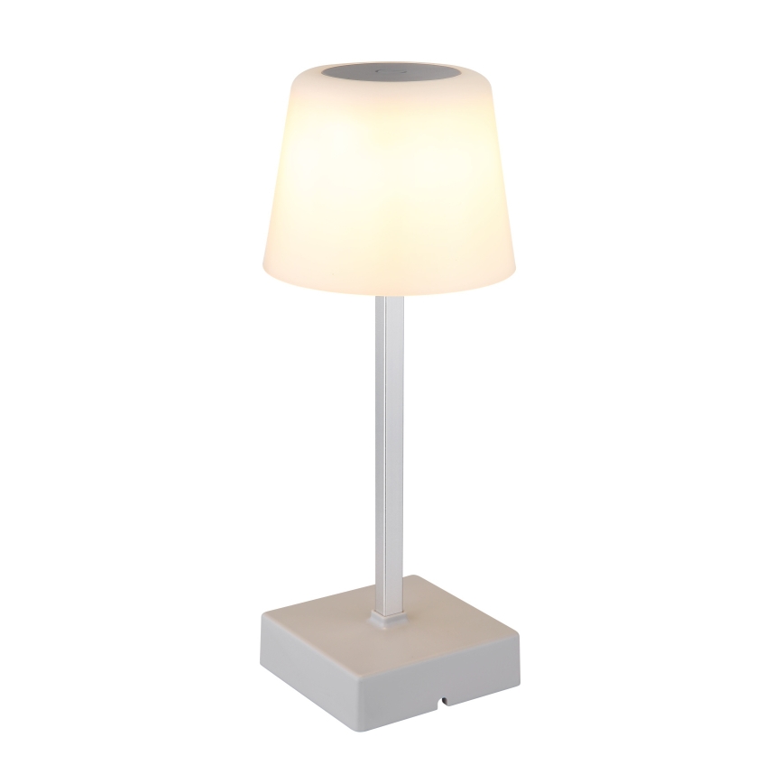 Globo - LED reguliuojama jutiklinė stalinė lempa LED/2W/5V 3000/4500/6500K 800 mAh sidabrinė