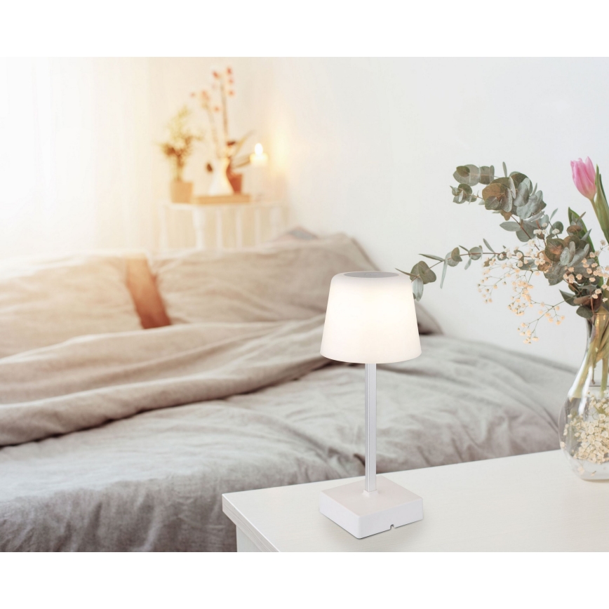 Globo - LED reguliuojama jutiklinė stalinė lempa LED/2W/5V 3000/4500/6500K 800 mAh balta