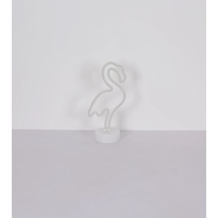 Globo - LED Neoninis stalas dekoracija LED/2W/3xAA flamingas