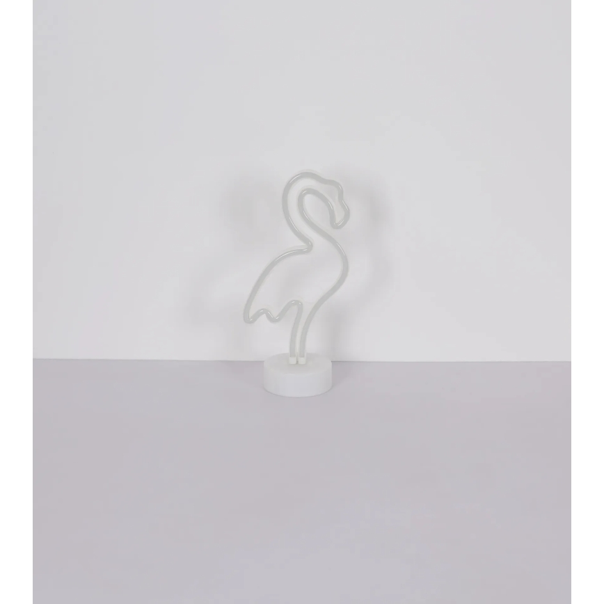 Globo - LED Neoninis stalas dekoracija LED/2W/3xAA flamingas