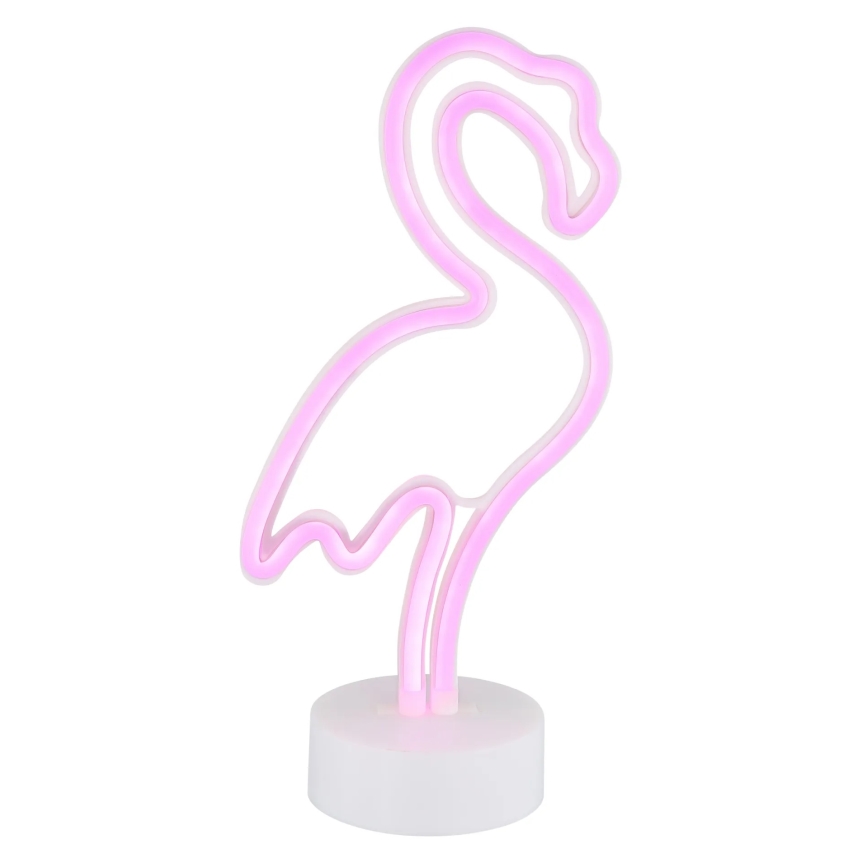 Globo - LED Neoninis stalas dekoracija LED/2W/3xAA flamingas