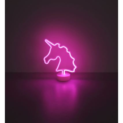 Globo - LED neoninė stalo dekoracija LED/2W/3xAA vienaragis