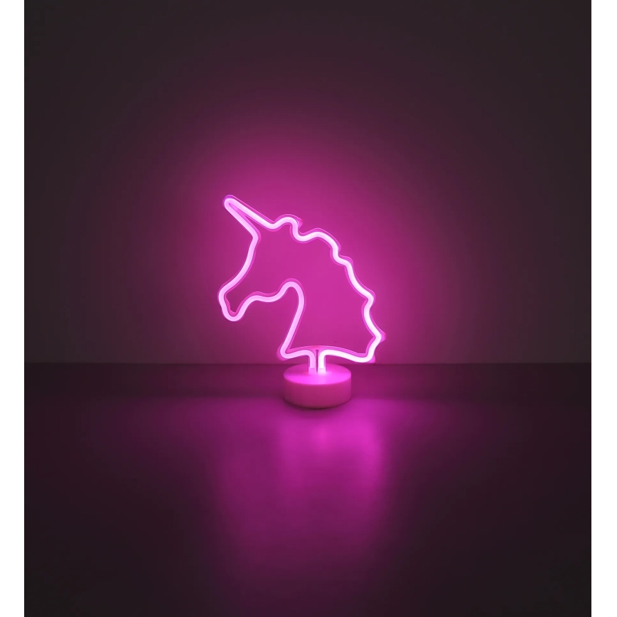 Globo - LED neoninė stalo dekoracija LED/2W/3xAA vienaragis
