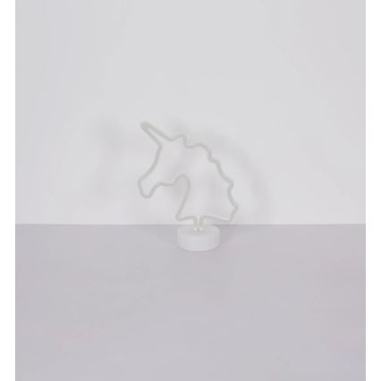 Globo - LED neoninė stalo dekoracija LED/2W/3xAA vienaragis