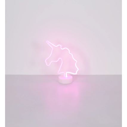 Globo - LED Neoninis stalas dekoracija LED/2W/3xAA vienaragis