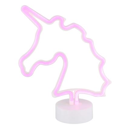 Globo - LED Neoninis stalas dekoracija LED/2W/3xAA vienaragis