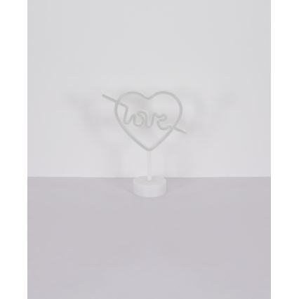 Globo - LED Neoninis stalas dekoracija LED/2W/3xAA širdis