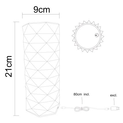 Globo - LED pritemdomas, liečiamas stalinis šviestuvas LED/1W/5V 2700/4000/6500K 800 mAh