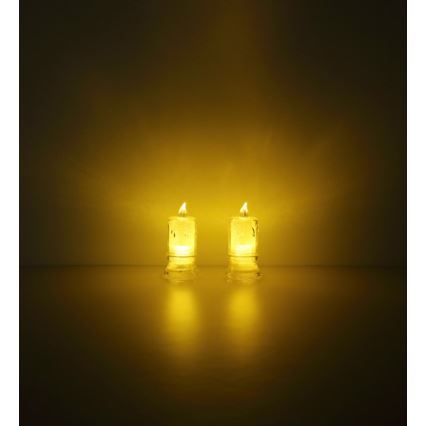 Globo - RINKINYS 2x LED žvakė LED/0,25W/3xLR1130