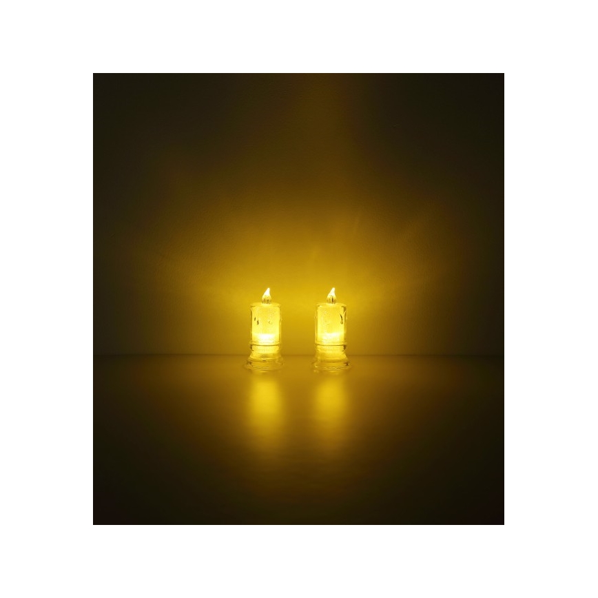 Globo - RINKINYS 2x LED žvakė LED/0,25W/3xLR1130