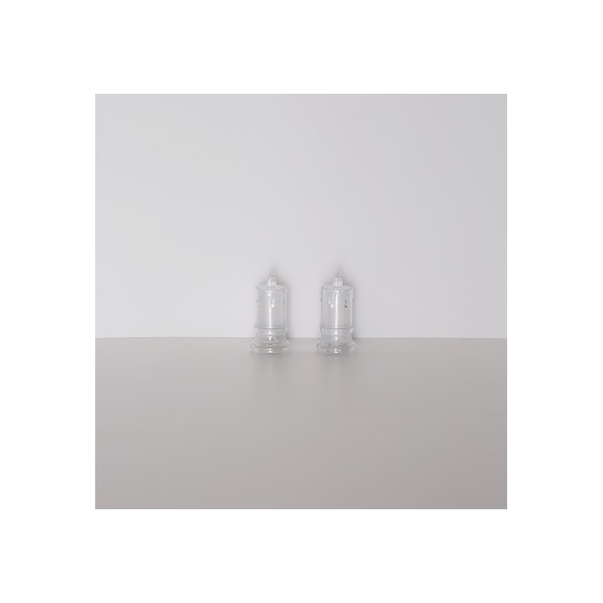 Globo - RINKINYS 2x LED žvakė LED/0,25W/3xLR1130