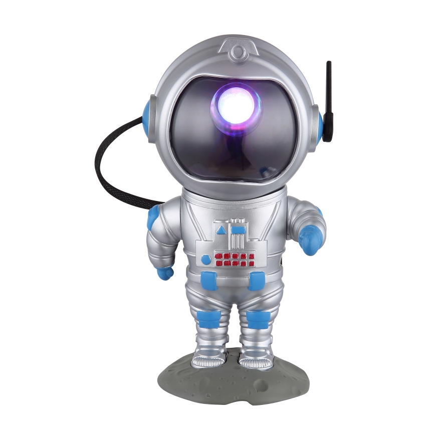 Globo - LED RGB Stalinis šviestuvas LED/4,5W/5V astronautas sidabras