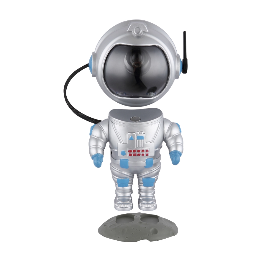 Globo - LED RGB Stalinis šviestuvas LED/4,5W/5V astronautas sidabras