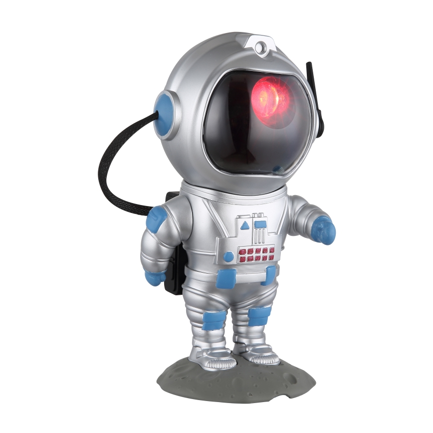 Globo - LED RGB Stalinis šviestuvas LED/4,5W/5V astronautas sidabras