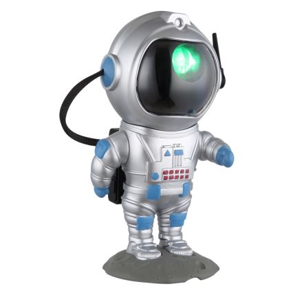 Globo - LED RGB Stalinis šviestuvas LED/4,5W/5V astronautas sidabras