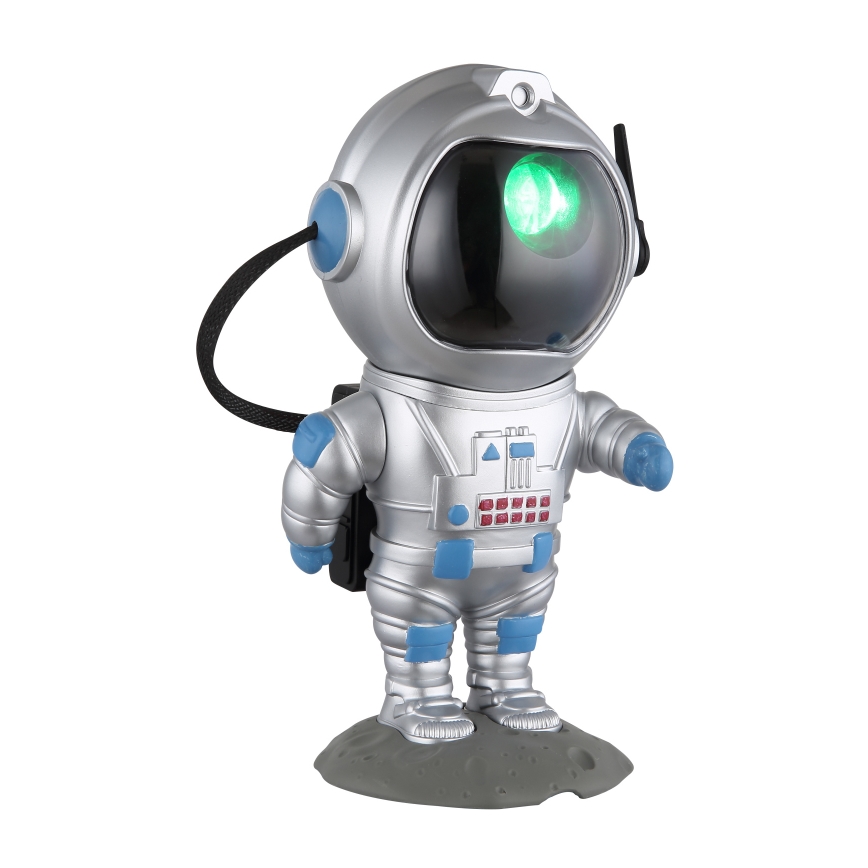 Globo - LED RGB Stalinis šviestuvas LED/4,5W/5V astronautas sidabras