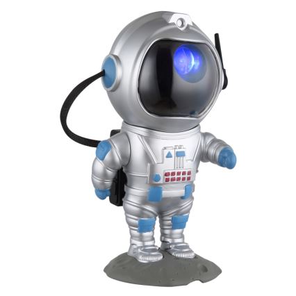 Globo - LED RGB Stalinis šviestuvas LED/4,5W/5V astronautas sidabras