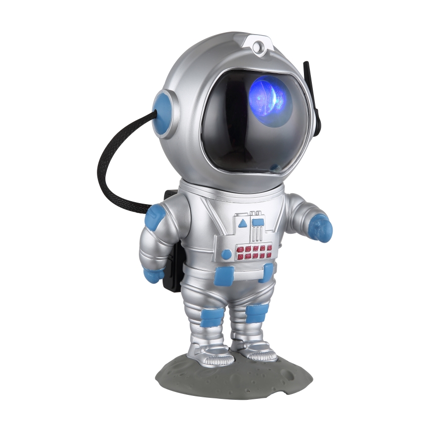 Globo - LED RGB Stalinis šviestuvas LED/4,5W/5V astronautas sidabras