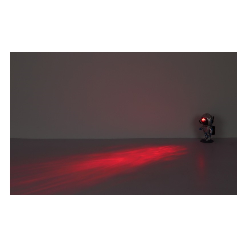 Globo - LED RGB Stalinis šviestuvas LED/4,5W/5V astronautas sidabras