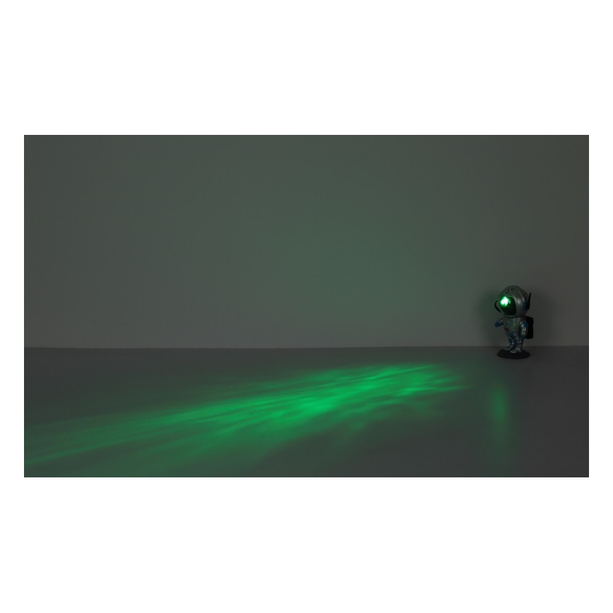Globo - LED RGB Stalinis šviestuvas LED/4,5W/5V astronautas sidabras
