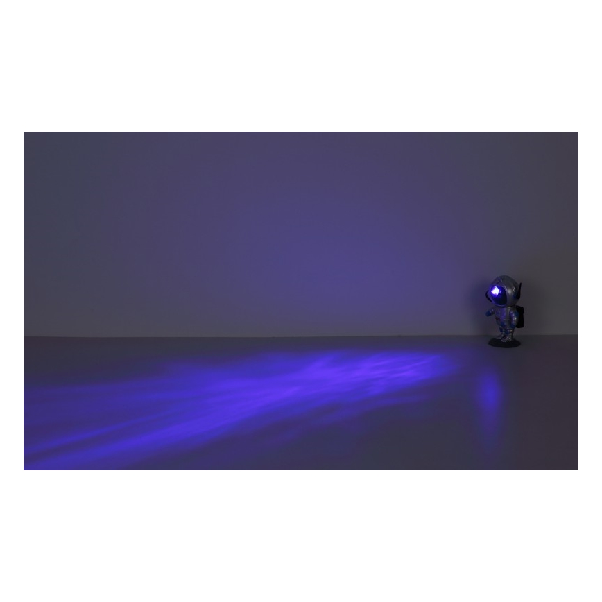 Globo - LED RGB Stalinis šviestuvas LED/4,5W/5V astronautas sidabras