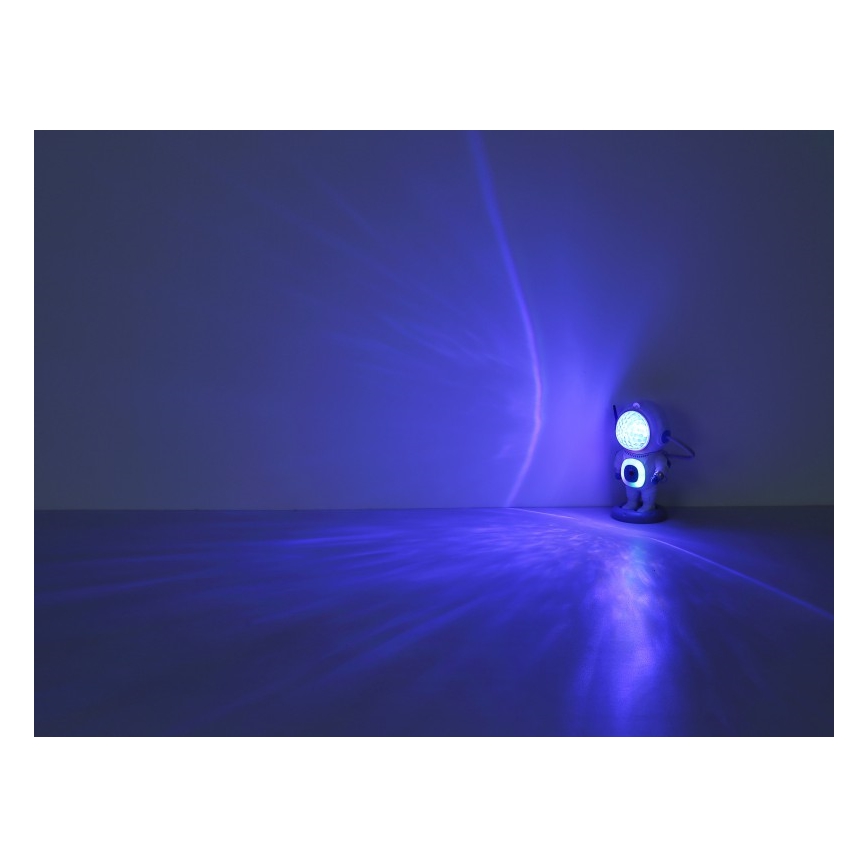 Globo - LED RGB Stalinis šviestuvas LED/6W/5V astronautas balta