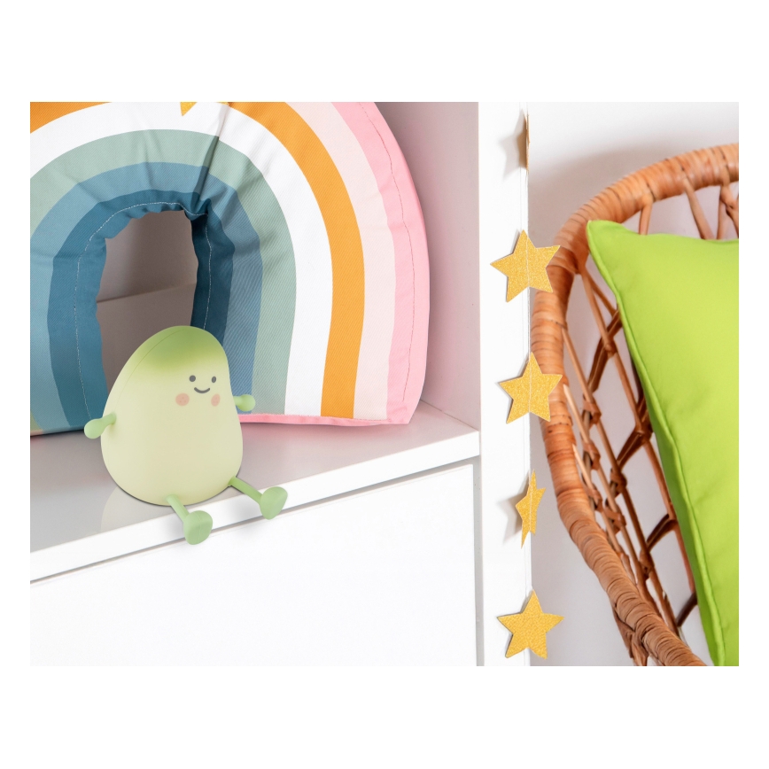 Globo - LED RGBW dimeriuojama įkraunama vaikiška naktinė lempa LED/2W/5V 1200 mAh mango
