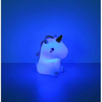 Globo - LED RGBW dimeriuojamas įkraunamas vaikiškas naktinis šviestuvas LED/1,5W/5V 1200 mAh vienaragis