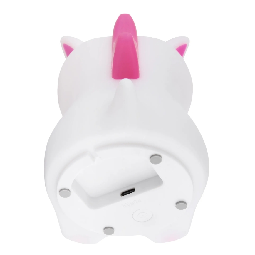 Globo - LED RGBW dimeriuojamas įkraunamas vaikiškas naktinis šviestuvas LED/1,5W/5V 1200 mAh vienaragis