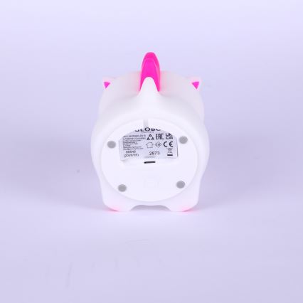 Globo - LED RGBW dimeriuojamas įkraunamas vaikiškas naktinis šviestuvas LED/1,5W/5V 1200 mAh vienaragis