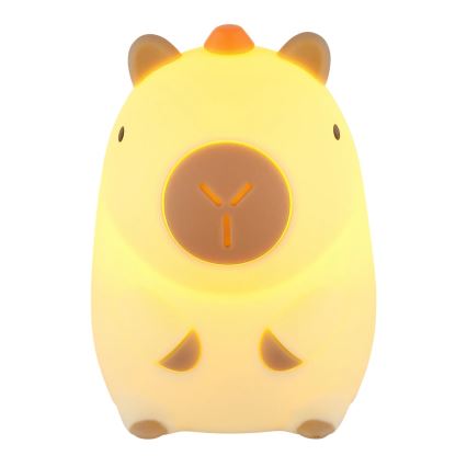 Globo - LED RGBW dimeriuojama įkraunama vaikiška naktinė lempa LED/1,5W/5V 1200 mAh kapibara