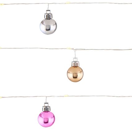 Globo - LED girlianda 20xLED/2xAA 2,2m šiltai balta