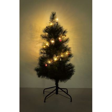 Globo - LED kalėdinė girlianda 20xLED/2xAA 2,2m šilta balta