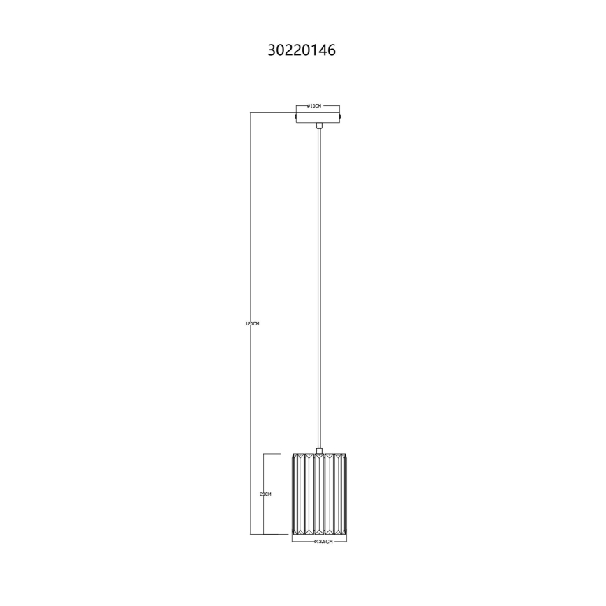 Globo - Pakabinamas sietynas 1xE27/60W/230V diametras 13,5 cm