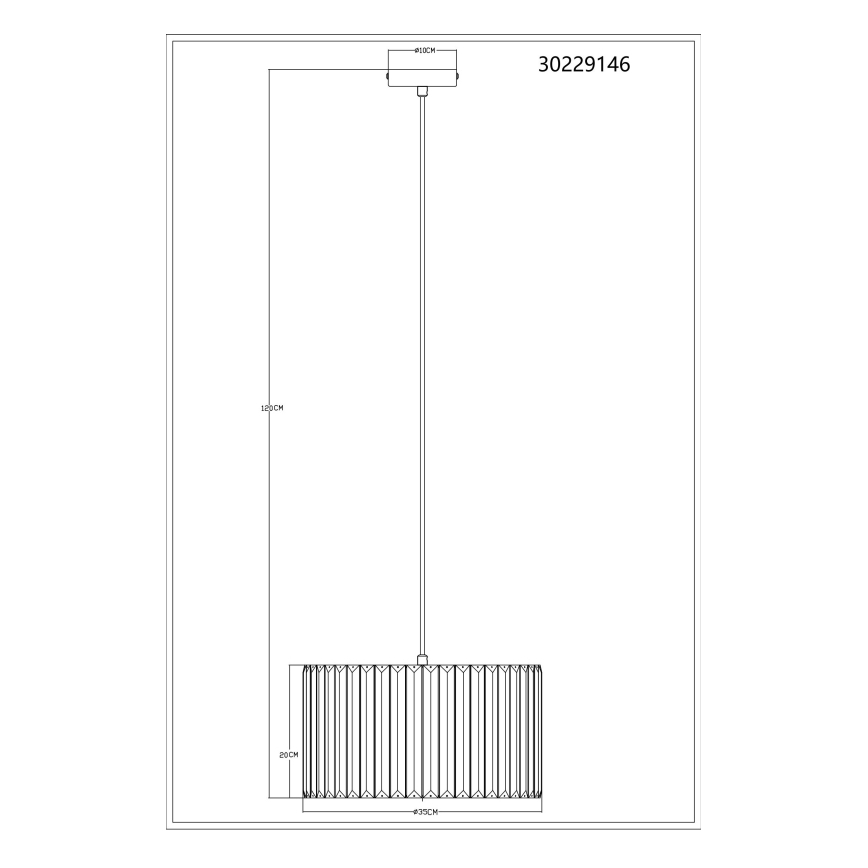Globo - Pakabinamas sietynas 1xE27/60W/230V diametras 35 cm