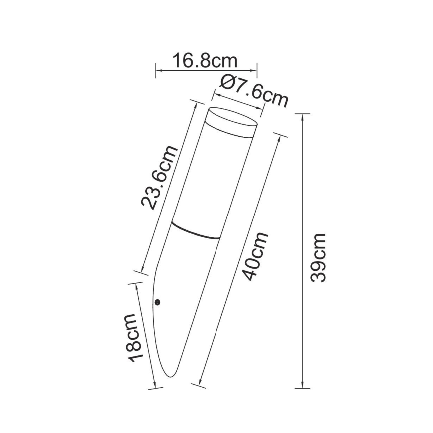 Globo - Lauko sieninis šviestuvas BOSTON 1xE27/60W/230V IP44