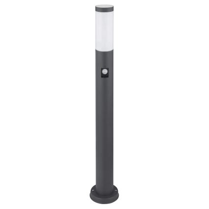 Globo - Lauko šviestuvas su jutikliu 1xE27/15W/230V IP44 80 cm antracitas
