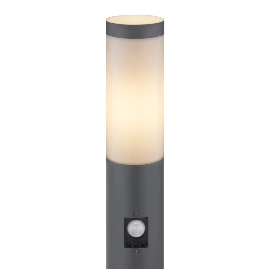 Globo - Lauko šviestuvas su jutikliu 1xE27/15W/230V IP44 80 cm antracitas